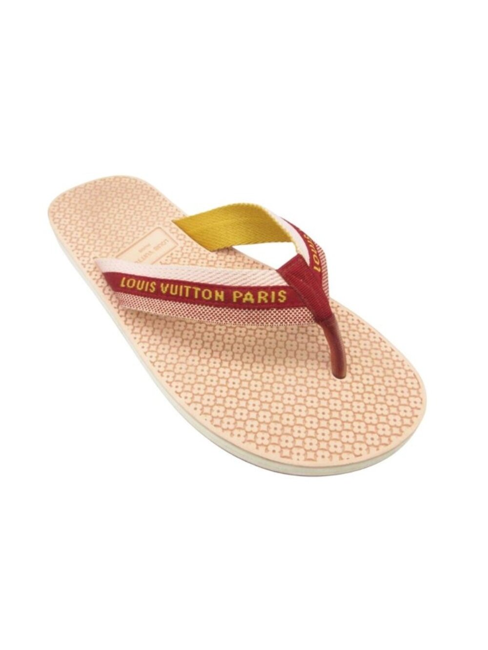 Louis Vuitton Beach Sandals Monogram Flower All Over Print Logo Thong Slide